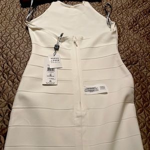 Herve Leger Halter Icon Gown